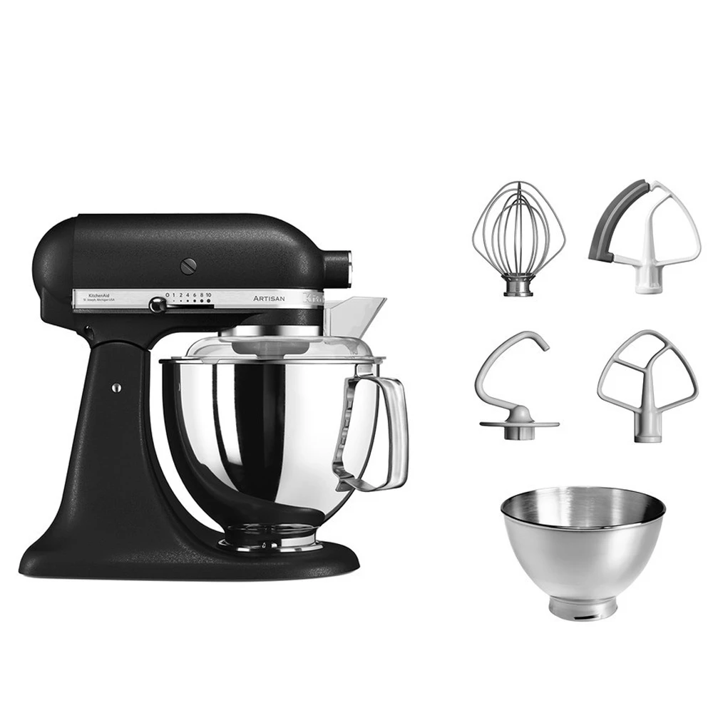 KitchenAid - Artisan Küchenmaschine 5KSM175PS - Gusseisen Schwarz – Bild 3
