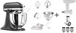 KitchenAid Küchenmaschine ARTISAN 175PS Gusseisen Schwarz Kochprofiset