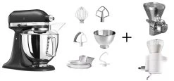 KitchenAid Küchenmaschine ARTISAN 175PS Gusseisen Backprofi-Set