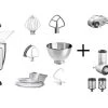 KitchenAid Küchenmaschine ARTISAN 175PS Medallion Silber Fitness-Set