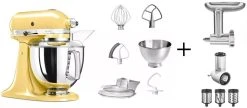 KitchenAid Küchenmaschine ARTISAN 175PS Pastellgelb Kochprofi-Set