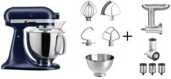 KitchenAid Küchenmaschine ARTISAN 175PS Tintenblau Kochprofi-Set