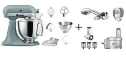 KitchenAid Küchenmaschine ARTISAN 175PS Nebelblau Fitness-Set